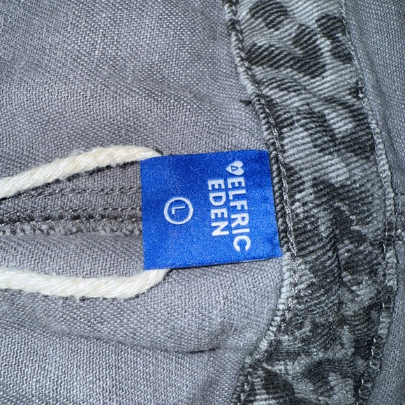 Aelfric Eden Gray Leopard Print Wide Leg Jumpsuit - Picture 5 of 5